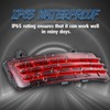 NATGIC Motorcycle Tail Light Tri Bar Tail Light L-E-D Brake