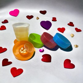 GMM 4 Pieces Collapsible Tumbler with Lid with Pill Box for School, Camping, Picnic, Travel, Home, Offices