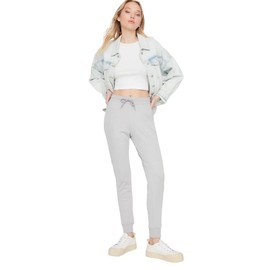 TRENDYOL Women's Men's Medium Waistband Jogging Bottoms Sweatpants, gray