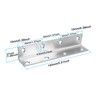 10 Pack 5.51" Silver Heavy Duty Shelf Brackets 140mm Length