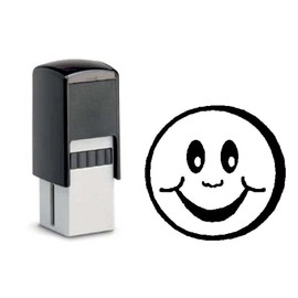 Dekolando Bonus Card Stamp Smiley Face Laughing - Stamp with Smily Motif - for Customer Cards Bonus Card Sale Bonus
