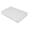 LALAFINA Storage Box Clear Organizing Container for Jewelry Small Items