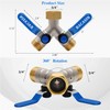 Brass Garden Hose Splitter, Garden Hose Splitter 2 Way Heavy