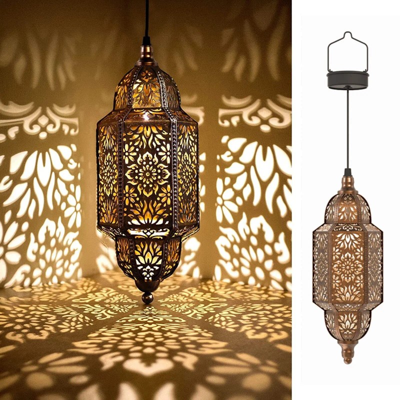 twinkya Hanging Solar Lights Outdoor Garden Decorative Solar Lantern Waterproof