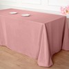 Tableclothsfactory 90 x 132 Inch Dusty Rose Rectangle Tablecloth -