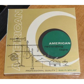 American NeW VinTagE 600 Ft American Recording Tape ReeL Professional Quality MYLAR