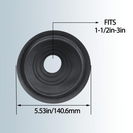 14136 Rain Collar 1.5"-3" No-Calk Roof Flashing for Roof Vent Boot (Pack of 2)