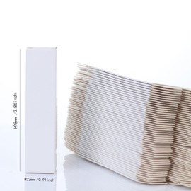 COSIDEA 50pcs 23 * 23 * 98mm lip gloss Craft White paper boxes Small packing box 350gms for pack cosmetics