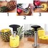 Premium Pineapple Cutter Upgraded,Thicker Blade,Pineapple Corer Slicer Peeler,Kitchen Pineapple Corer