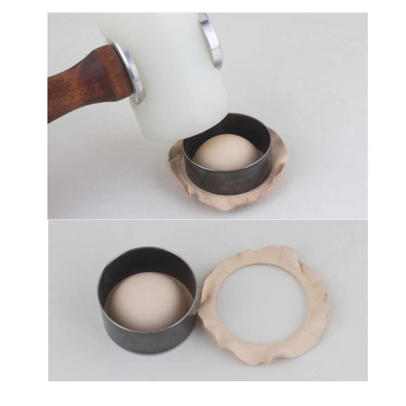 7 Pieces Leather Cutting Dies Set Round Handmade Puncher Leather