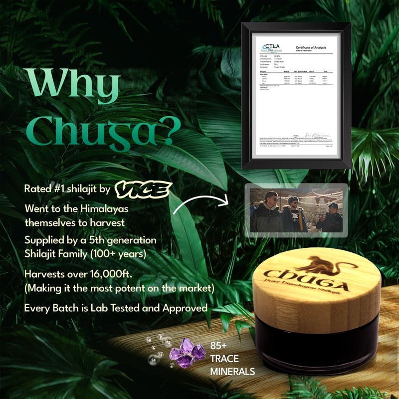 Chuga Pure Himalayan Shilajit for Men & Women | Organic