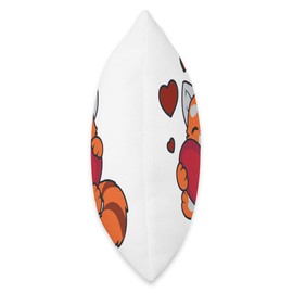 Red PANDA Lover Gift Women Valentines Day Gift Her Red PANDA Throw Pillow