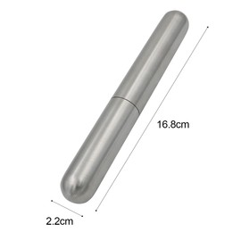 Jagowa Thickened Stainless Steel Cigar Tube Single Cigar Cone Smoking Set Metal Portable Luxury Single Tube Exquisite