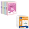 SUNEE Binder & Sheet Protector Bundle, 4pcs 0.5IN 3-Ring Binders