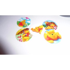 Unbranded Pre Cut One Inch Bottle WINNIE THE POOH  Free Shipping - photo, 40 images