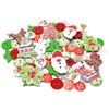 Wedding Touches 100 Mix Christmas Resin & Wood Xmas Buttons