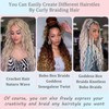 MLETULIPS Curly Crochet Braiding Hair Extensions Deep Wave Braiding Hair