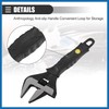 A ABSOPRO Universal Adjustable Spanner Wide Jaw Opening Wrench Automotive