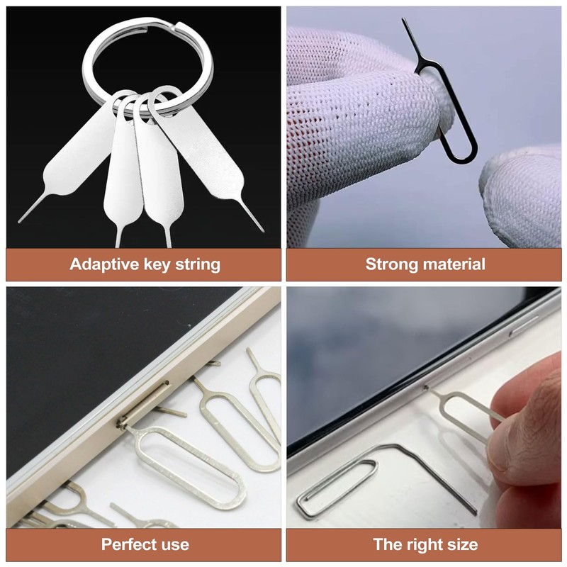 QivaZira 16 Pack SIM Card Eject Tool Kit Phone Tray