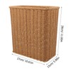 Kichvoe Slim Woven Trash Can, Wicker Waste Basket Slim Garbage