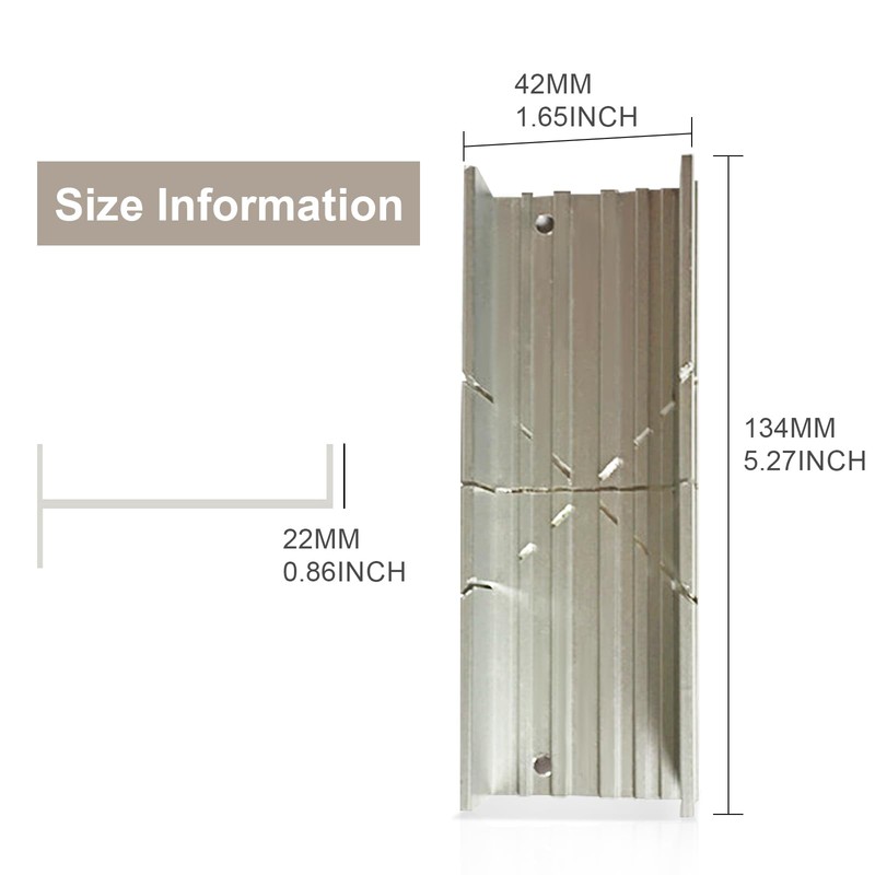 Aluminum Mitre Box 135mm (5.3 Inch) - TRACOMPAN 3 Cutting