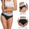 wirarpa Women's Cotton Underwear High Waist Briefs 4 Pack Ladies