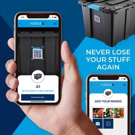 Inabox QR Stickers 32 Pack Labels for Storage Boxes - Easy to Use Sticky Label for Home Organisation, Office Storage and Office Organisation. Labels Stickers, Home Accessories, Organisation Storage