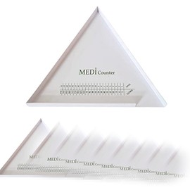 10 x Professional Triangle Tablet Counter - Durable Plastic Design (Large: 230mm)