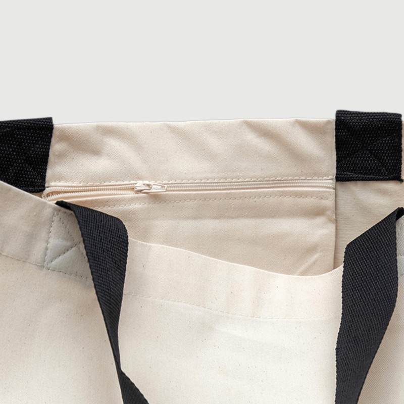 POLHIM Cotton Tote Bag 100% Cotton: Spacious with Inner Pocket