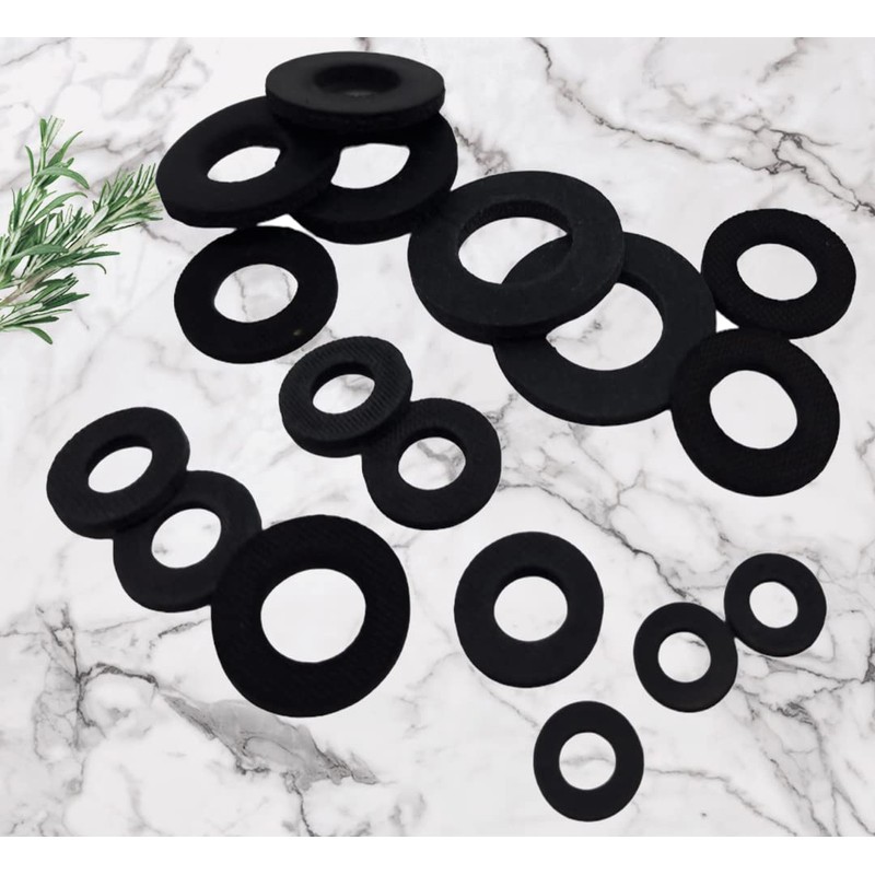 M4 Black Rubber Washers DIN 125 (Pack of 20) From