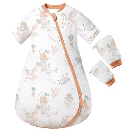 usbettas 2.5 TOG Baby Sleep Sack for Winter 6-12 Months - Super Warm Quilted Wearable Blanket with Removable Sleeves, Two-Way Zipper for Easy Diaper Changes, Soft & Cozy Infant Sleeping Bag