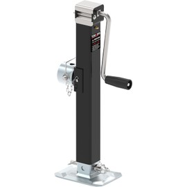 TOWKING 8000LBS Pipe Mount Tongue Jack, 15" Lift, Heavy Duty Swivel Jack with Drop Leg, Weld On Jack for RV, Boat, and Utility Trailers