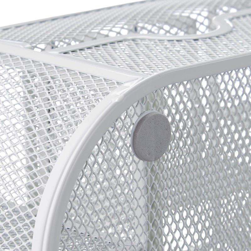 Relaxdays Desk Organiser, Modern Look, Metal Mesh, Total Dimensions: H