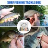 Saltwater Surf Fishing Tackle Kit,112pcs Surf Fishing Fish Finder Rigs