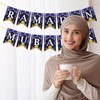Ramadan Mubarak Paper Banner, Ramadan Mubarak Party Decorations Hanging Bunting