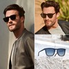 WearMe Pro - Polarized Lens Square Modern Sunglasses for Men
