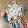 4 PCS Beige 5 Inch Round 100% HANDMADE Crochet Lace