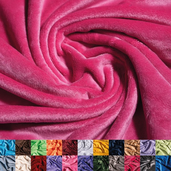 Ice Fabrics Solid Minky Fabric by The Yard - Soft,