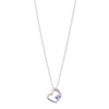 The Kiss SPD228BL Women's Gift Accessory Gift Heart Silver Necklace