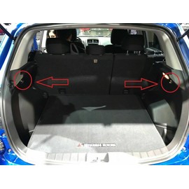 EACCESSORIES EA Rear Trunk Organizer Cargo Net for Mitsubishi Outlander Sport 2011-2024 - Envelope Style Cargo Net for SUV - Premium Mesh Elastic Car Trunk Organizer–Compatible with Outlander Sport