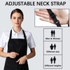 ARKBAODAN 2 PCS Bib Apron - Unisex Black Aprons 2