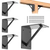 TAYORY 4 Pcs Heavy Duty Metal Corner Brackets, 6"x 6"x