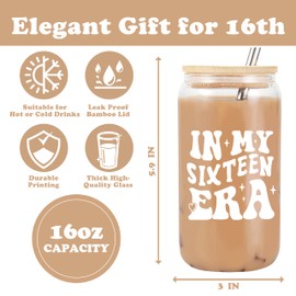 VivaJoy 16th Birthday Gifts for Girl, 16th Birthday Gift, Creative Gift Coke Cup, Unique 16th Birthday Gifts for Daughter Granddaughter Friend Sister Girlfriend