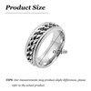 Gifts for Son Fidget Ring Anillos Para Hombre Mens Spinning