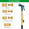 Garden Hose Quick Connectors, Solid Brass 3/4 Inch Thread Fitting,