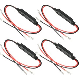 Gebildet 4PCS Motorcycle Resistor 12V Motorbike Turn Signal Indicator Resistor 10W10Ω Adaptor Flash Fix Error LED for Motorcycle Motorbike(Y-066)