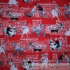 Michael Miller Fabrics BonEful Fabric FQ Cotton Quilt B&W Blue