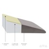 Milliard Bed Wedge Pillow with Memory Foam Top -Helps with
