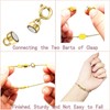 OHINGLT Strong Magnetic Necklace Clasps and Closures,Gold and Silver Plated