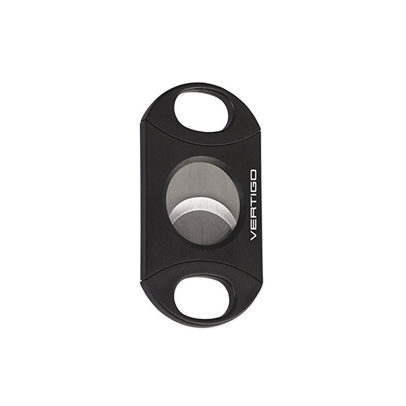 Vertigo by Lotus Big Daddy Double Action Black Cigar Cutter